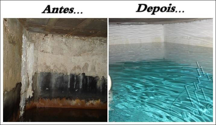 caixa d agua antes e depois